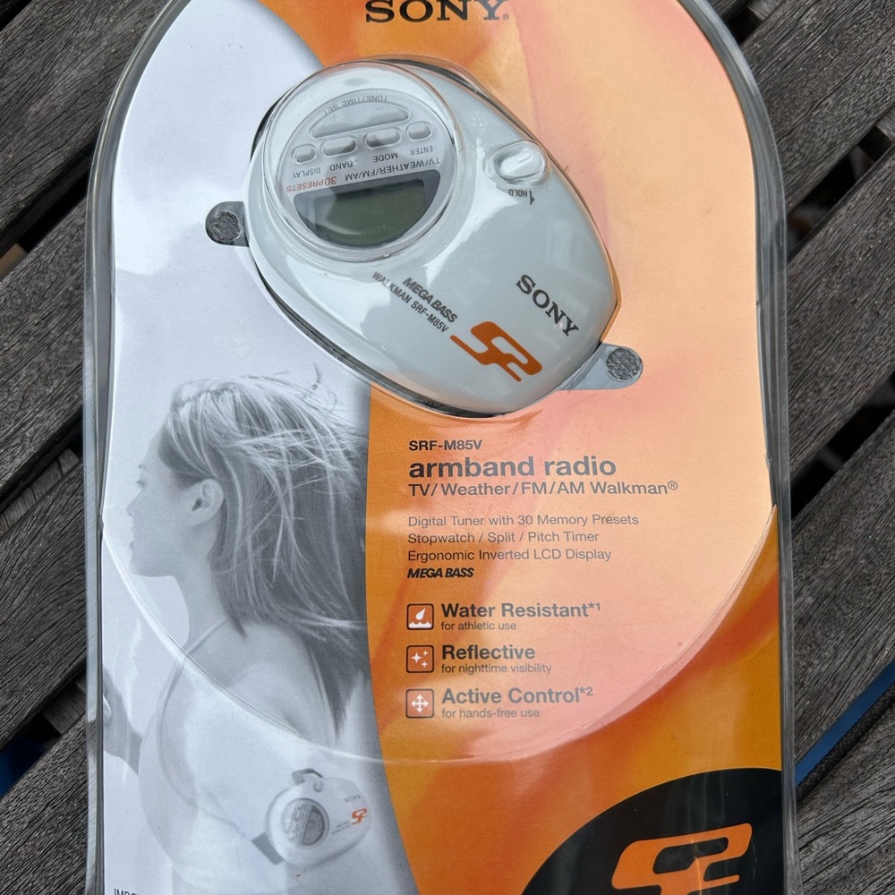 Sony White Armband Radio